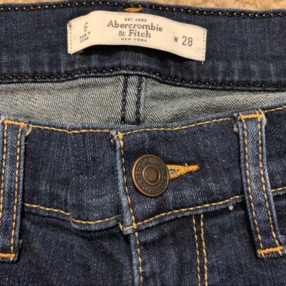 Abercrombie & Fitch Dark Blue Jean Shorts - Picture 2 of 7